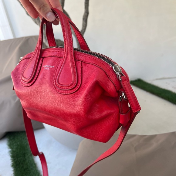 GIVENCHY
Red Calfskin Leather Micro Nightingale Bag - Picture 3 of 7
